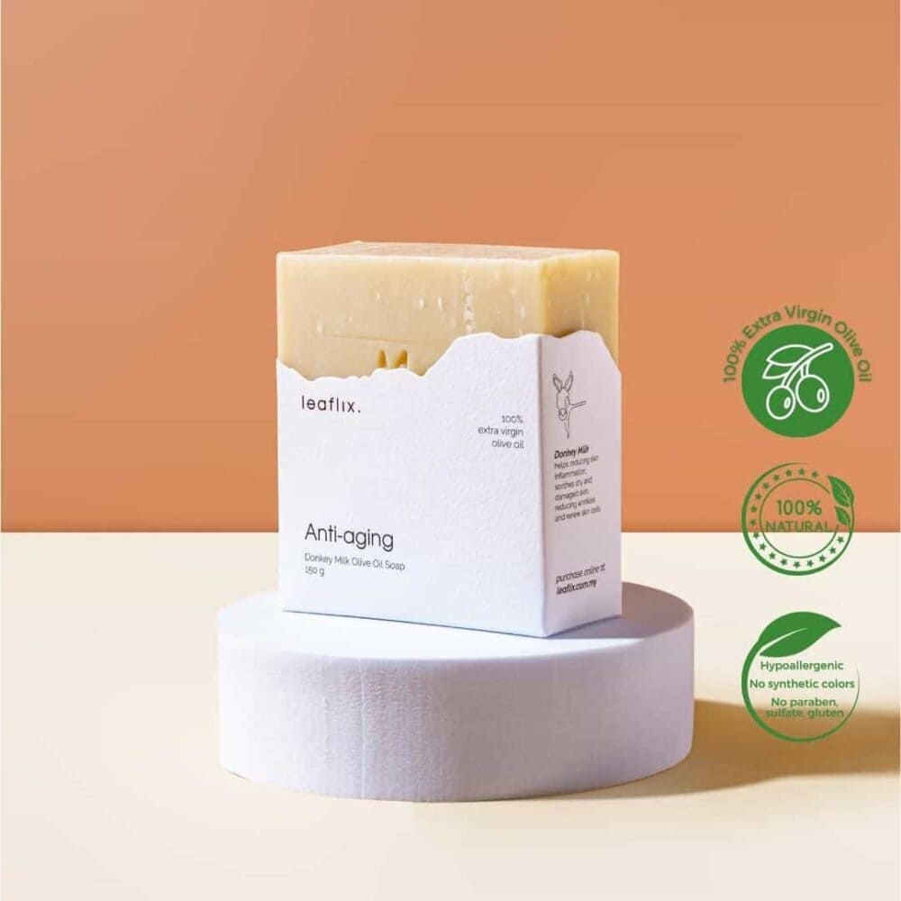 <b>ANTI-AGING</b><br>Donkey Milk Olive Oil Soap
