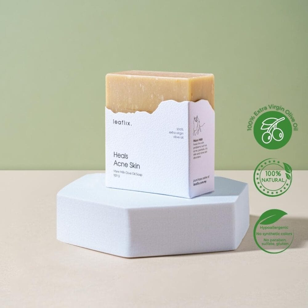 <b>HEALS ACNE SKIN</b><br>Mare Milk Olive Oil Soap